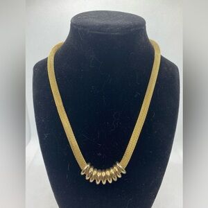 Anne Klein Goldtone Mesh Necklce Approximately “16